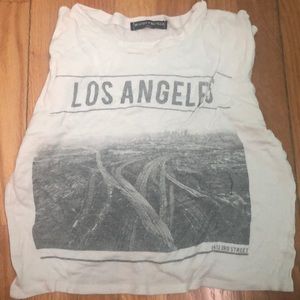 Brandy Melville Los Angeles crop top